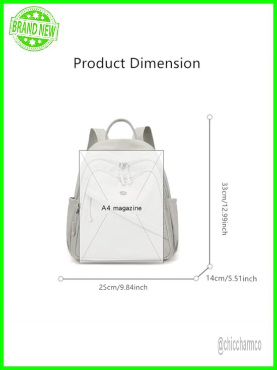 Mini Nylon Travel Backpack Purse for Women, Lightweight Daypack, Adjustable main image 4